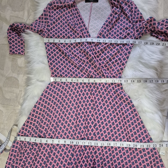 Weekend Maxmara Printed Faux Wrap Midi Dress Size XS - Picture 11 of 12